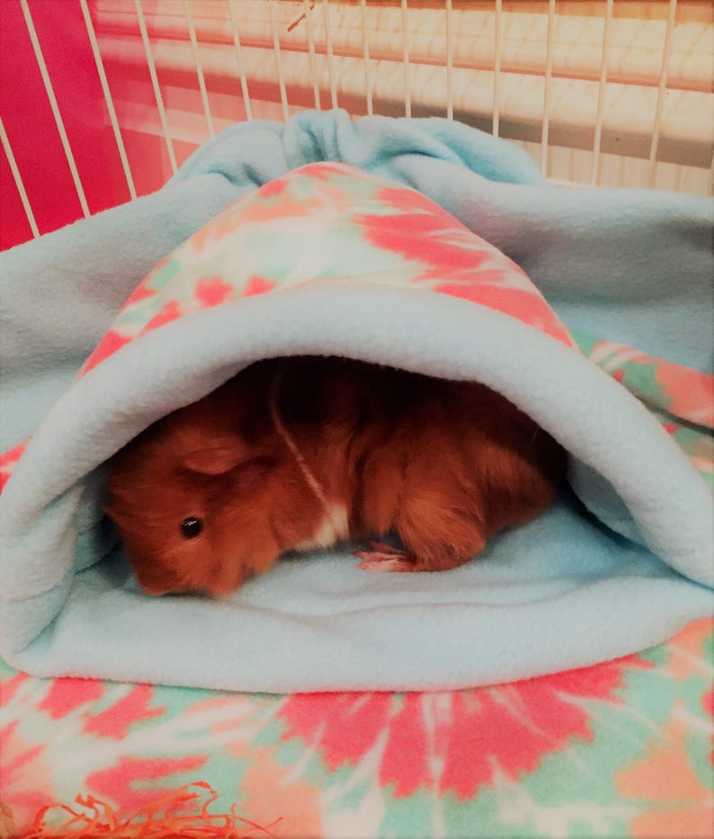 Sleeping bag Fleece Cuddle sleep Sack for hedgehog guinea pig Etsy