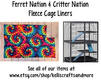 Ferret Nation Critter Nation fleece Cage Liner includes absorbent washable layer