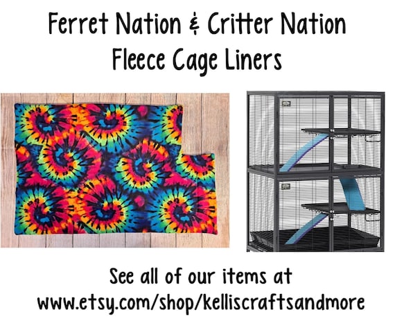 Ferret Nation Critter Nation fleece Cage Liner includes absorbent washable layer