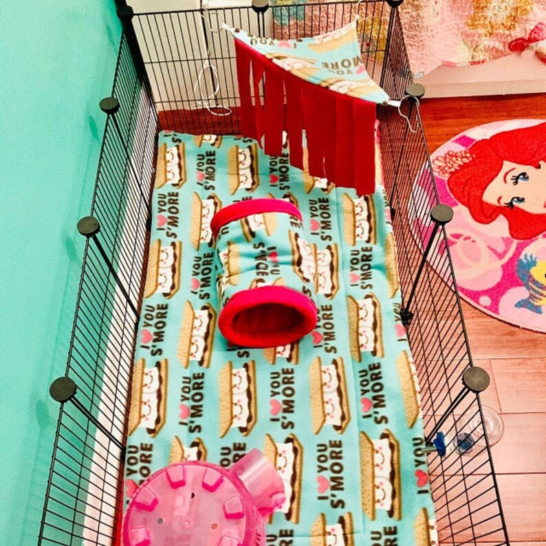 Guinea Pig Cage Liner Fleece Cage Liner Absorbent Layer Etsy