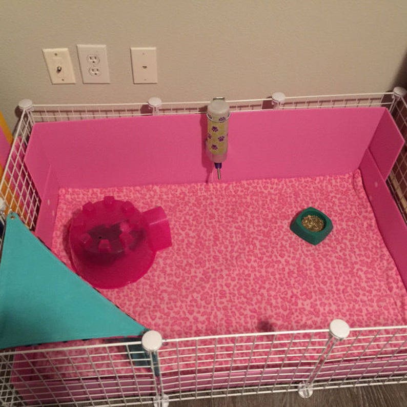 2x5 2x6 3 layer Fleece bedding pet cage liner guinea pig | Etsy