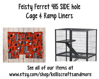 Feisty Ferret 485 SIDE hole fleece Prevue Hendryx  Rats, Chinchilla's, Ferrets and other small caged pets and animals