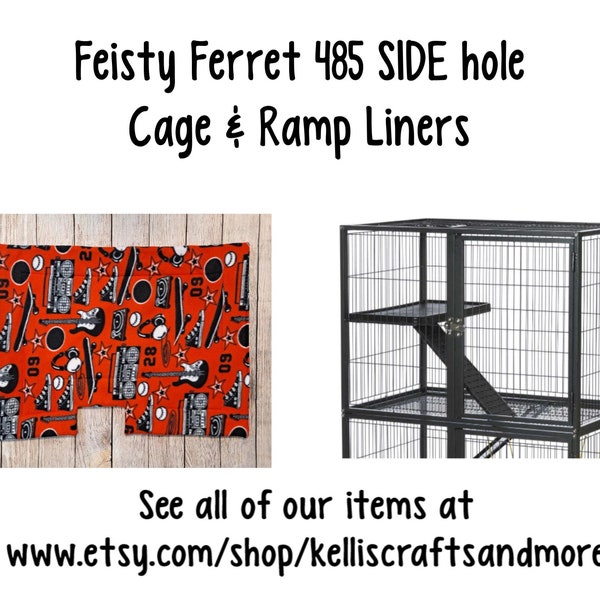 Feisty Ferret 485 SIDE hole fleece Prevue Hendryx  Rats, Chinchilla's, Ferrets and other small caged pets and animals