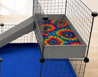 Narrow loft liner 14x28 with ONE cutout for ramp Custom Fleece liner C&C cages