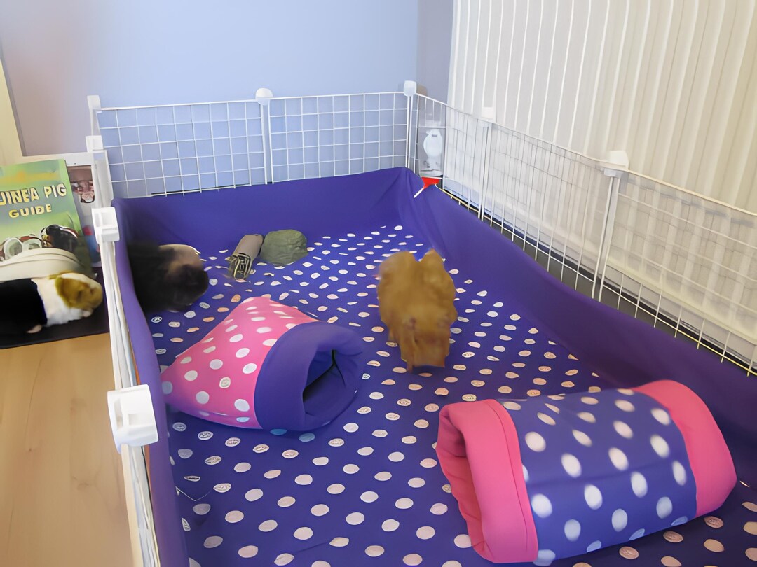 Guinea Pig Cage Liners, Guinea Pig Bedding Super Absorbent, Washable Reusable Guinea Pig Pee
