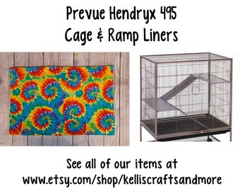 Prevue Hendryx 495 Rat & Chinchilla Cage | fleece cage liner | Fleece Ferret and other small caged pets and animals | Custom Fleece Liner