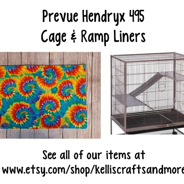 Prevue Hendryx 495 Rat & Chinchilla Cage | fleece cage liner | Fleece Ferret and other small caged pets and animals | Custom Fleece Liner