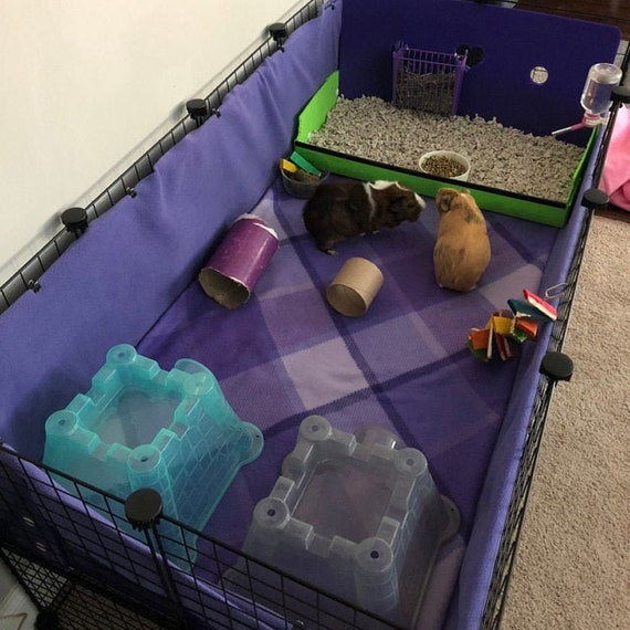 Guinea Pig Cage Liner Fleece Cage Liner Absorbent Layer Etsy