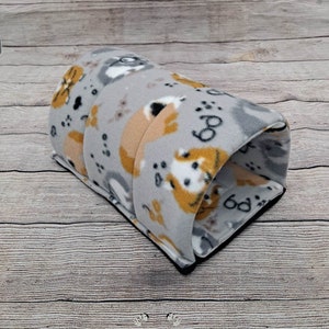 Fleece Tunnel Hedgehog | guinea pig tunnel | ferret tunnel | rat tunnel | rabbit hamster and other small animals cavy custom pet tunnel
