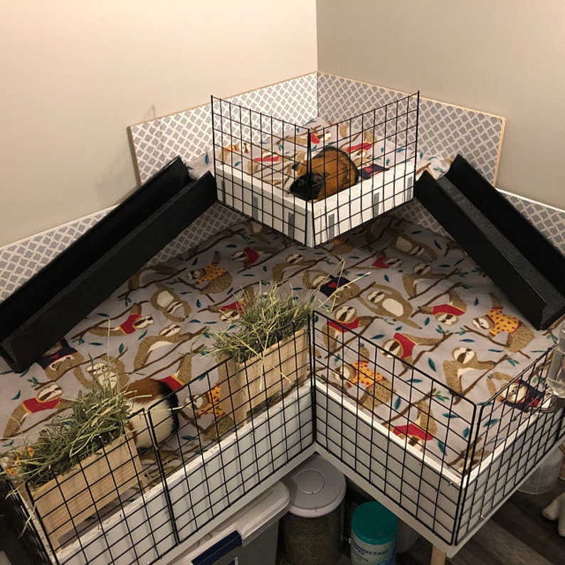 Guinea Pig Cage Liner Fleece Cage Liner Absorbent Layer Etsy