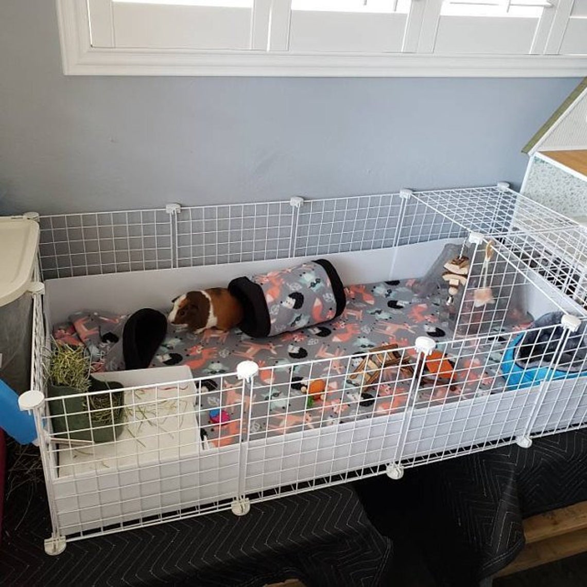 Custom Guinea Pig Fleece Cage liner with optional 6 or 12 inch Etsy