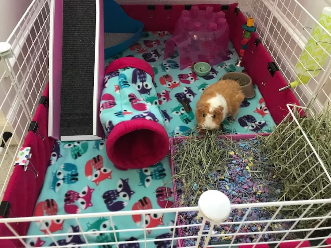 Custom Fleece Guinea Pig Cage Liner C&C 1x2 2x2 2x3 2x4 2x5 Liner