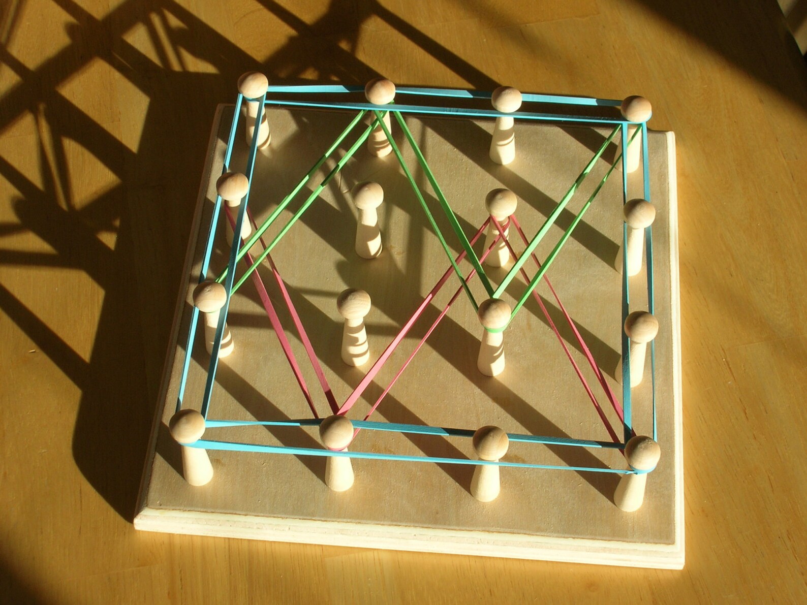 Montessori Rubber Band Art Board Geoboard Children's Etsy