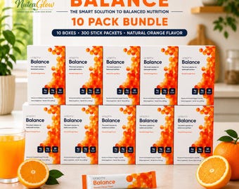 Unicity Balance & Unimate Wellness Bundle | Orange Lemon Fiber Drink Mix