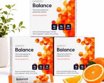 Unicity Wellness Duo Bundle | Balance & Unimate | 90 Stick Packets Orange flavour