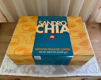 Illy Collection Espressokopjes Sandro Chia (6 kopjes + schoteltjes, 1997, originele verpakking)