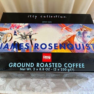 Illy Collection Espressokopjes James Rosenquist (6 kopjes + schoteltjes, 1995, originele verpakking) afbeelding 1