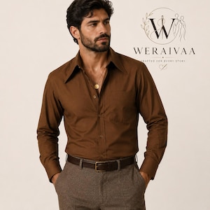 brown dress shirt outfit Dark Brown Dress Shirt with Blazer Outfits For Men (24 ideas & outfits)