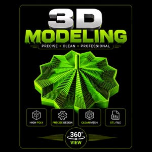 Custom 3D Model Service, STL File Design, 3D Print Ready Model, Product Prototype, Industrial CAD Design, 3D Printing, obj fbx 3mf Digital
