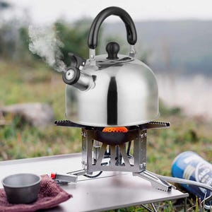 2L / 2.1 Quarts Stainless Steel, Coffee Tea Whistling Kettle, Tea Pot Water Boiling