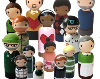 6 Custom Peggie Dolls - Custom toys