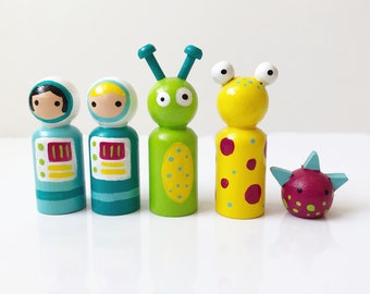 Candy Alien Peggies - Space Toys