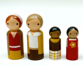 Groovy 70s Peggies - multicultural toys