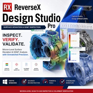 3D Reverse Engineering Software, Point Cloud Processing Tool, Mesh Inspection & Measurement, HTML App for Engineers