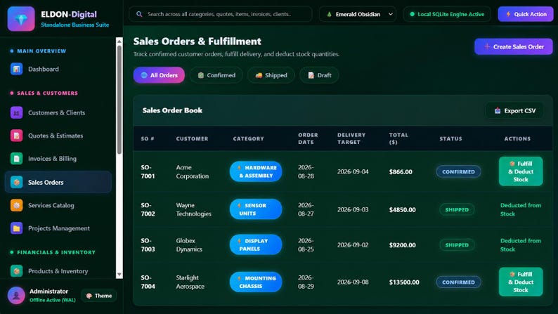 Custom Standalone Program | Python Business Organizer | Customers, Projects, Orders, Inventory & Reports | Offline Business Tool image 9