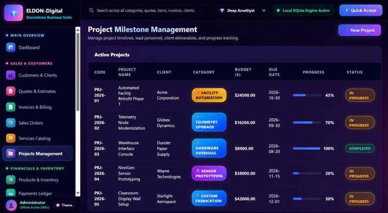 Custom Standalone Program | Python Business Organizer | Customers, Projects, Orders, Inventory & Reports | Offline Business Tool image 11