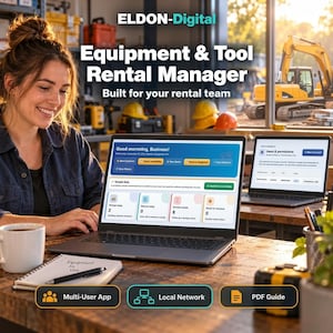 Equipment & Tool Rental Manager Pro