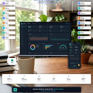 Business Operations Manager Pro | Client Tracker, Invoices & Project Planner