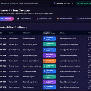 Custom Standalone Program | Python Business Organizer | Customers, Projects, Orders, Inventory & Reports | Offline Business Tool image 5