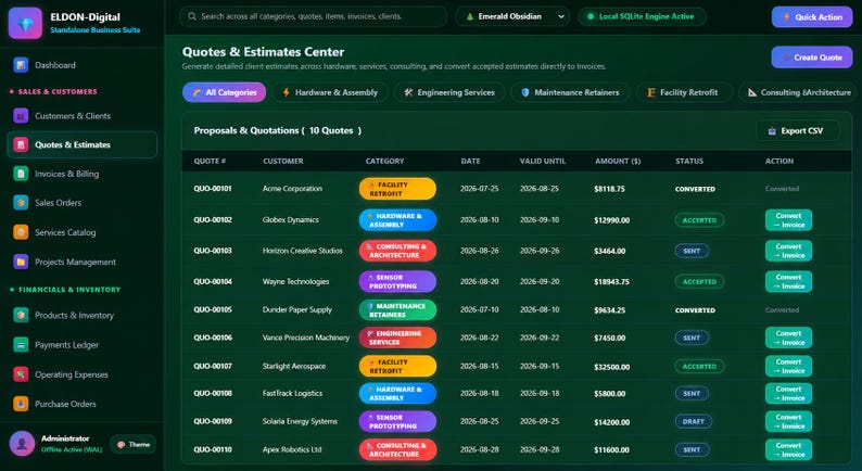 Custom Standalone Program | Python Business Organizer | Customers, Projects, Orders, Inventory & Reports | Offline Business Tool image 7