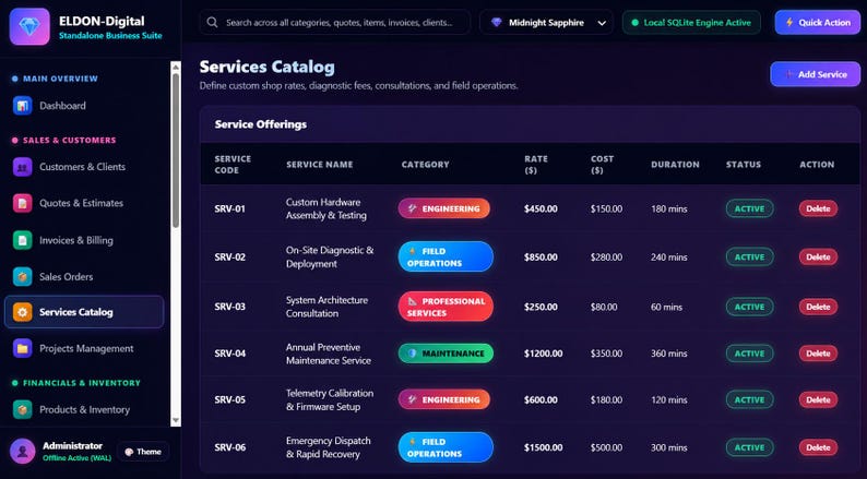 Custom Standalone Program | Python Business Organizer | Customers, Projects, Orders, Inventory & Reports | Offline Business Tool image 10