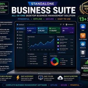 Custom Standalone Program | Python Business Organizer | Customers, Projects, Orders, Inventory & Reports | Offline Business Tool image 3