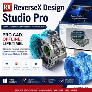 Software de ingeniería inversa 3D, herramienta de procesamiento de nubes de puntos, inspección y medición de mallas, aplicación HTML para ingenieros. imagen 2