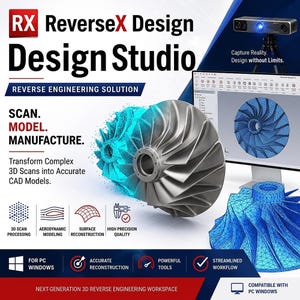 Software de ingeniería inversa 3D, herramienta de procesamiento de nubes de puntos, inspección y medición de mallas, aplicación HTML para ingenieros. imagen 3