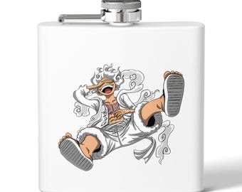 One Piece Gear 5 Flask | Anime Streetwear Design | High-Quality Stainless Steel | The Perfect Gift for Fans