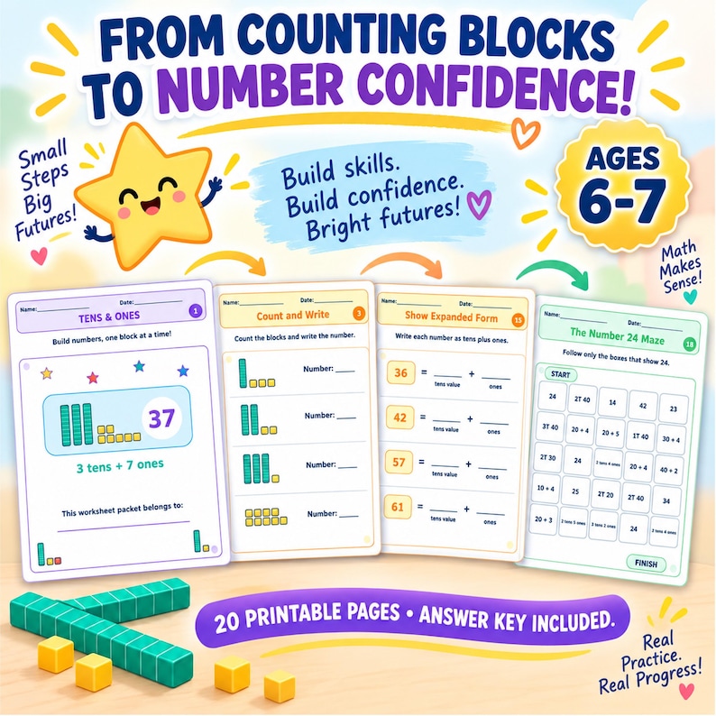 Tens and Ones Worksheets Grade 1 | Printable Worksheets for Place Value ...