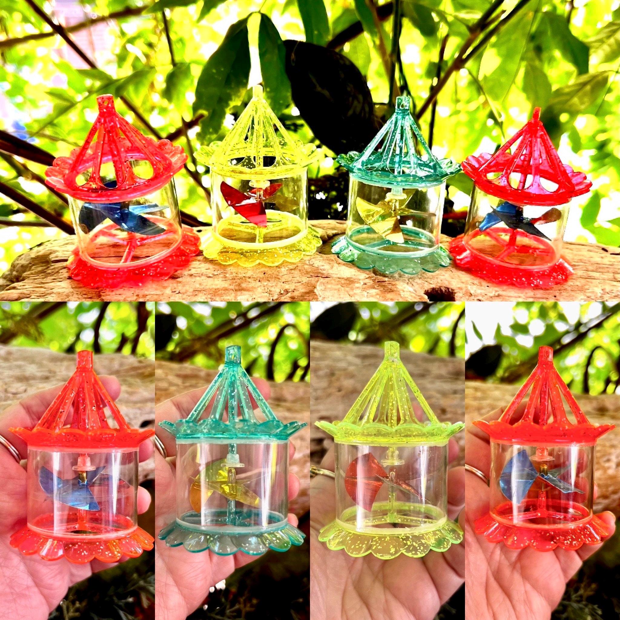 Vintage Twinkler Christmas Ornament Plastic Spinner Ornaments Bird