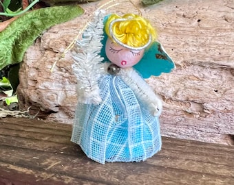 ヴィンテージ ターコイズ マーキュリーガラス ティアドロップ