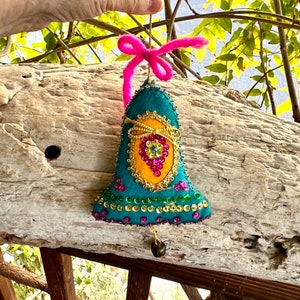 Bell Felt Ornament - Handmade Christmas Decor 35 main image 1