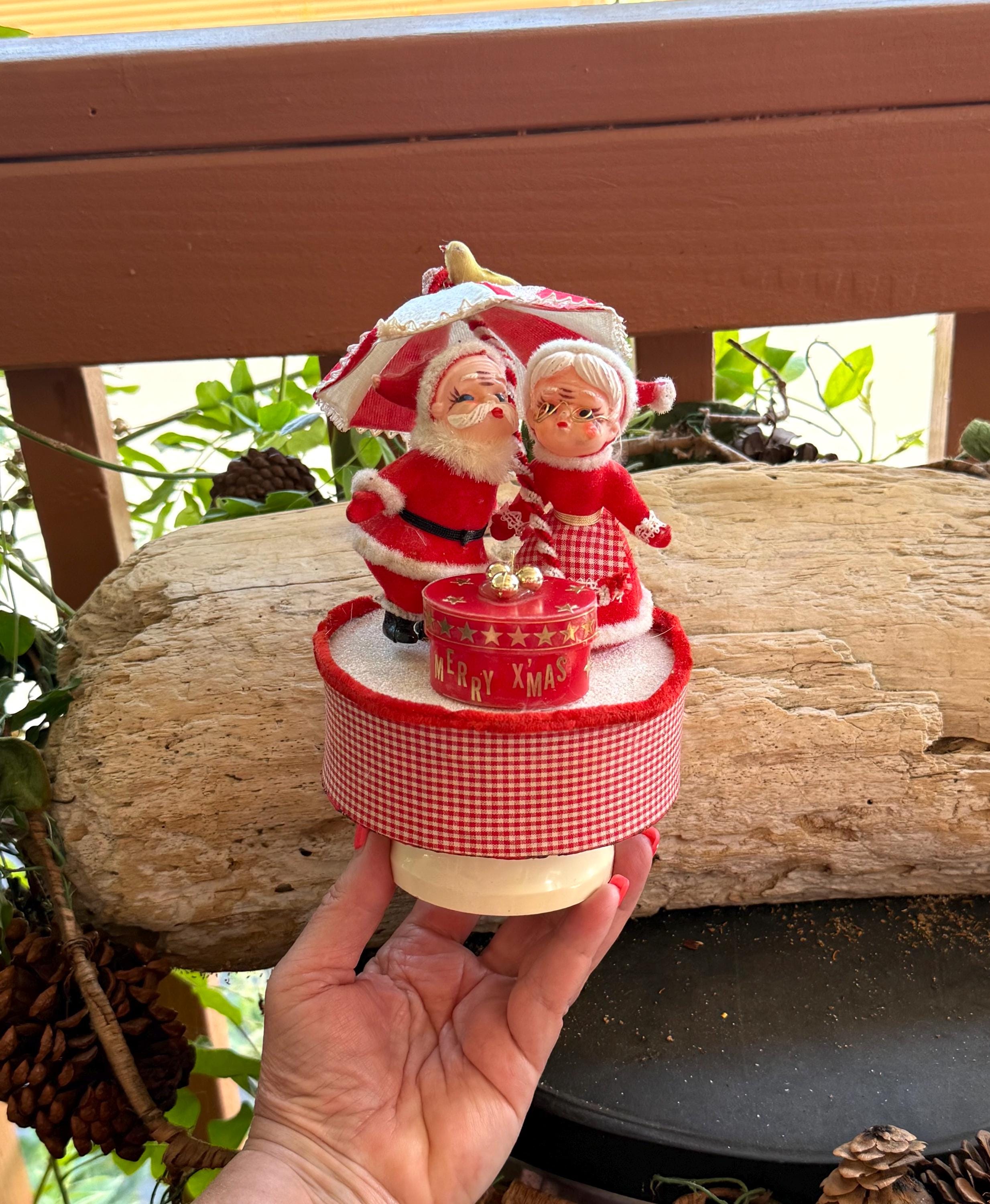 Vintage Santa Music Box Japan - Etsy