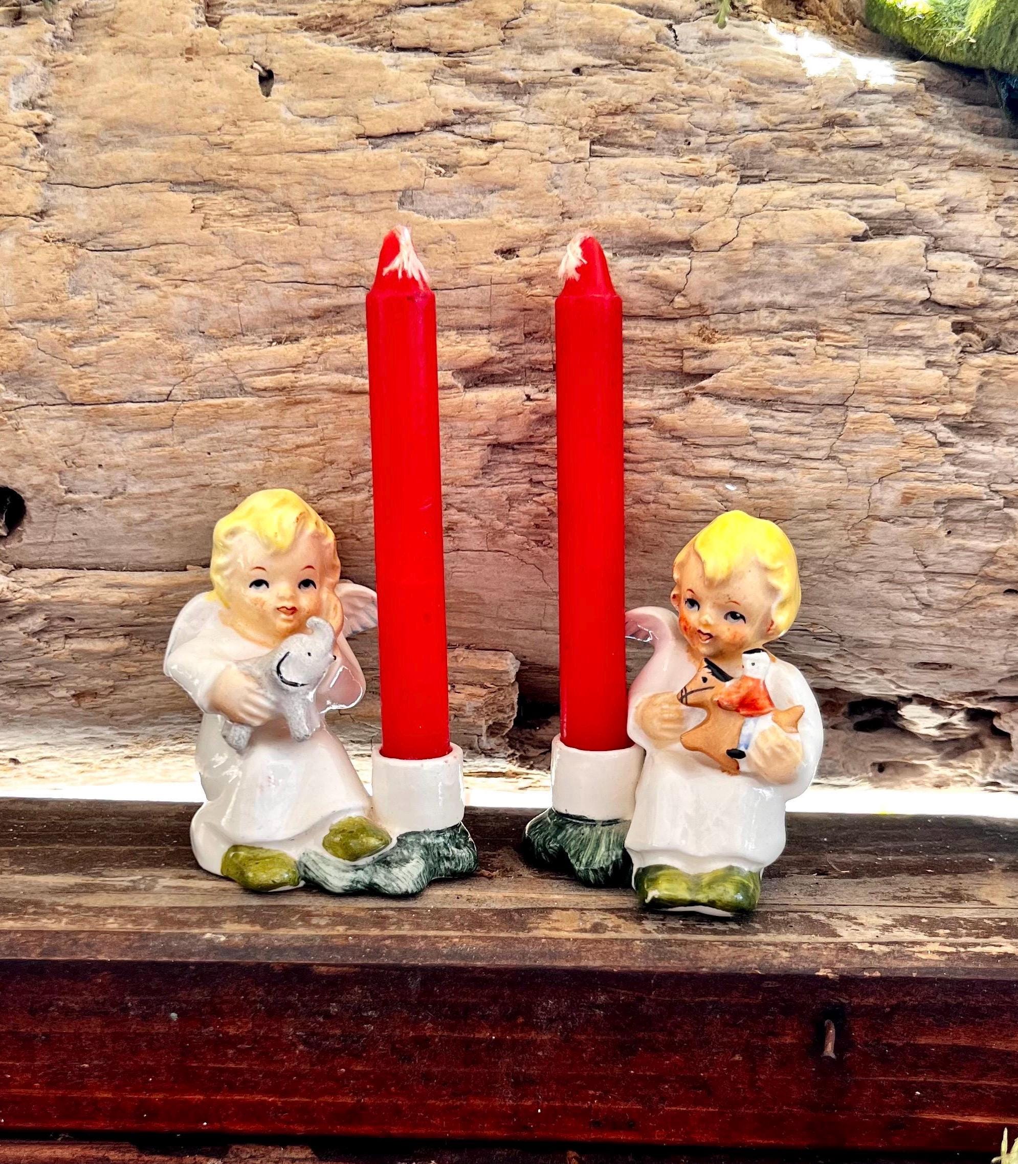 Ceramic Angel Candle Holder - Etsy