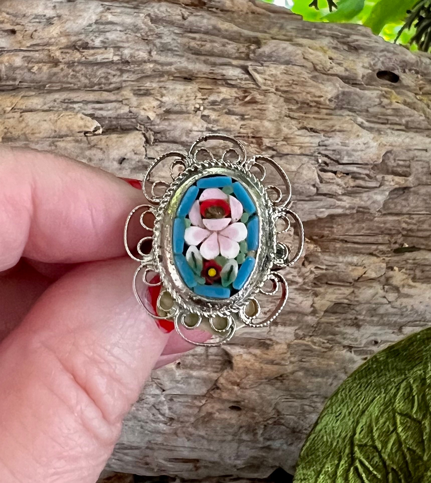 Blue rose ring - Etsy 日本