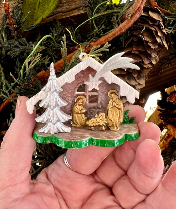 ヴィンテージ シャイニーブライト キリスト降誕 クリスマス