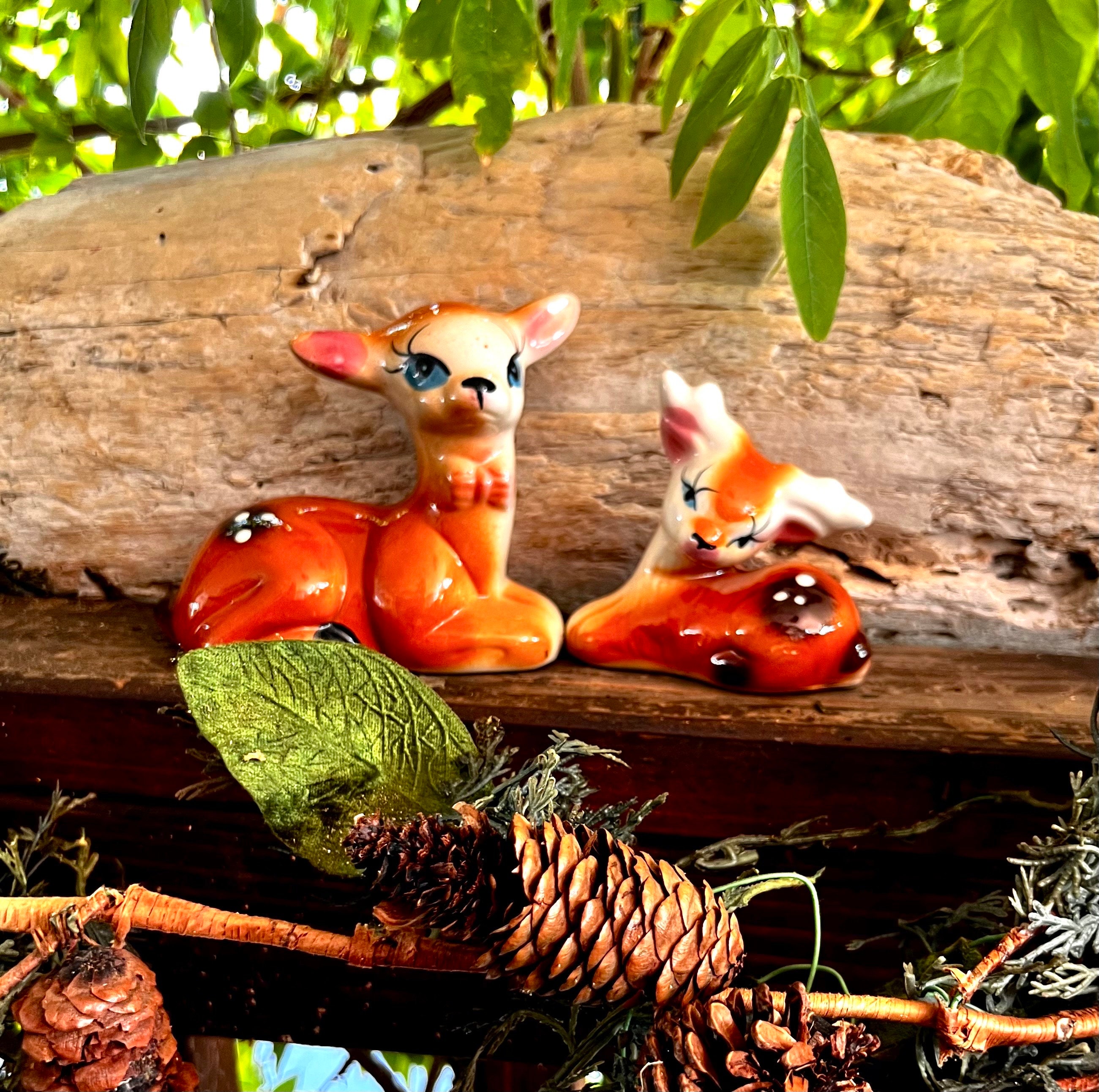 Vintage Anthropomorphic Deer Christmas Ceramic Retro Kitsch Deer