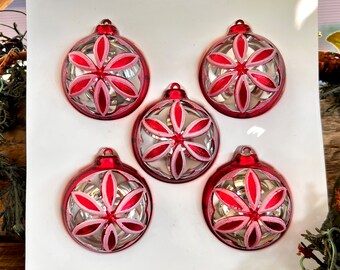 Vintage Atomic Sputnik Star Ornaments: MCM Bradford Metallic