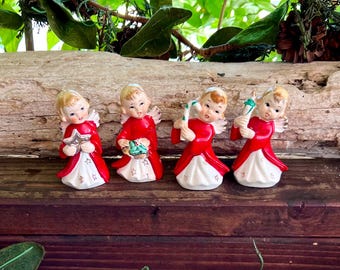 ANGEL TYPE 例大祭頒布 グッズセット Vintage 1950 Mid Century Christmas Angel Figurine Ceramic Angel